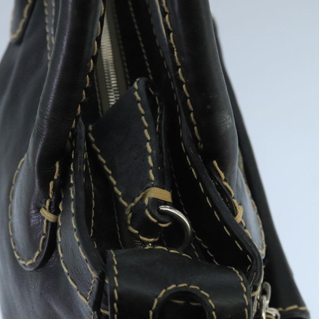 Chloe Edith Tote Bag Leather Black bs19612