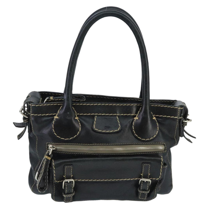 Chloe Edith Tote Bag Leather Black bs19612