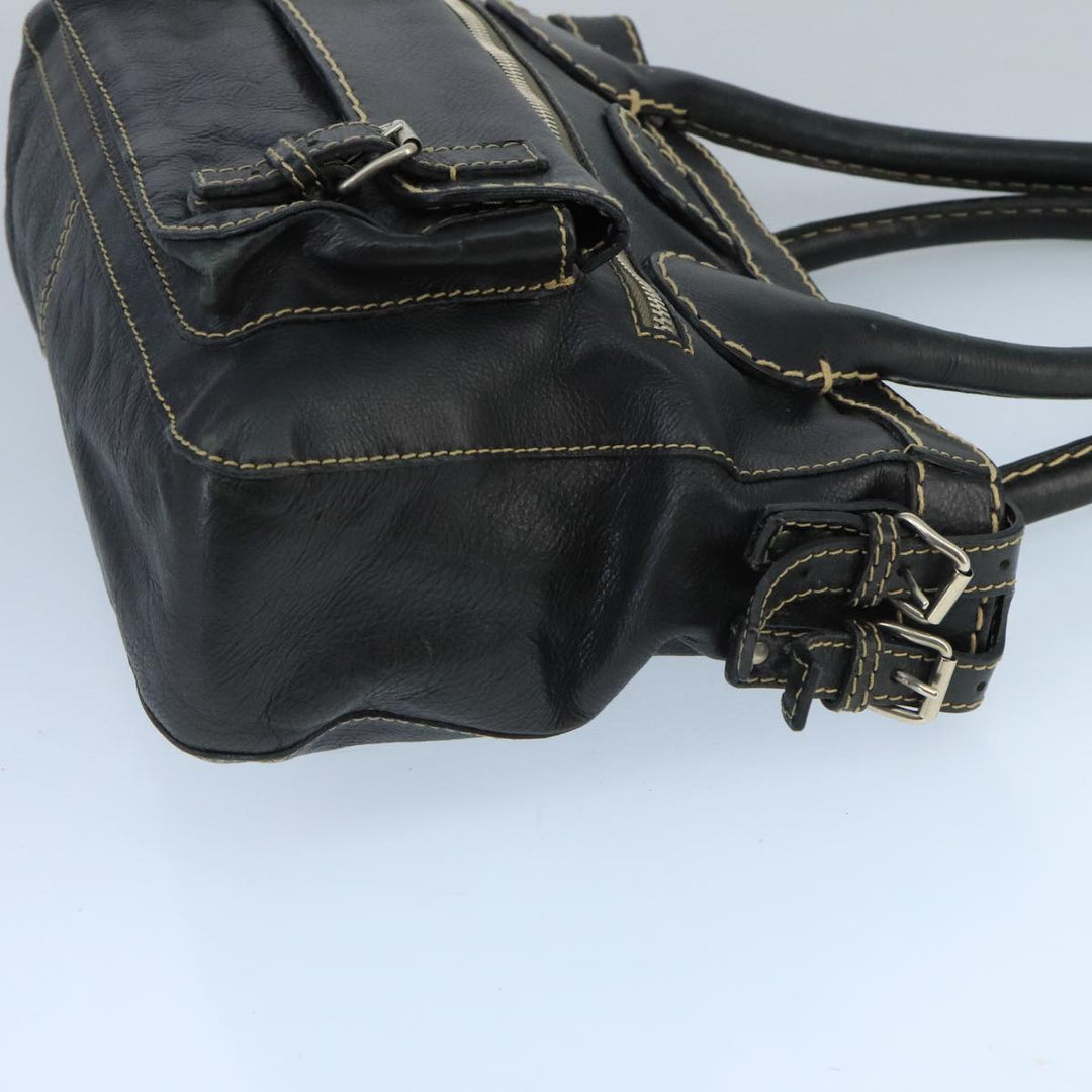 Chloe Edith Tote Bag Leather Black bs19612