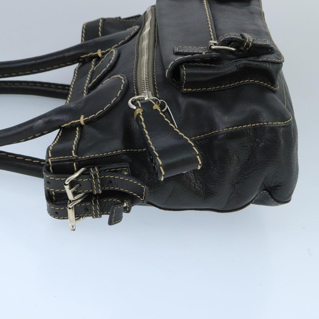 Chloe Edith Tote Bag Leather Black bs19612