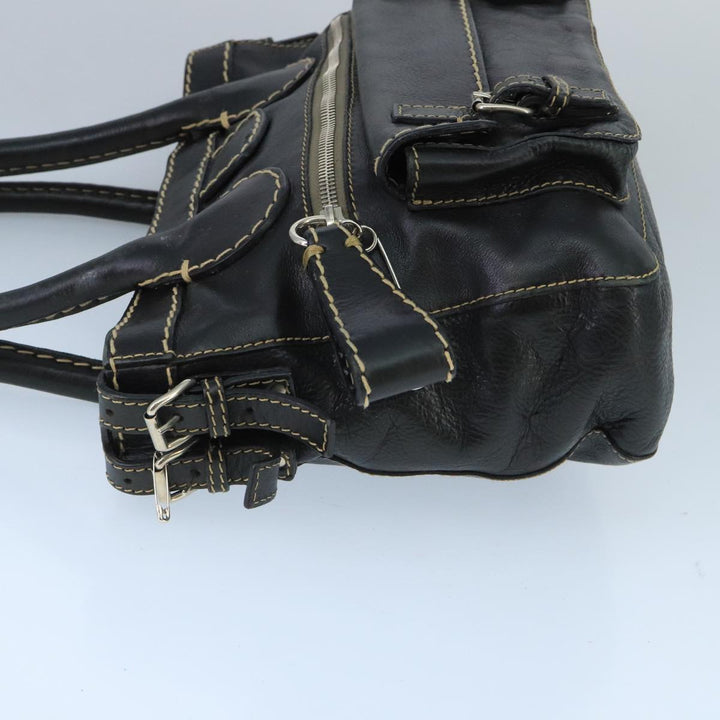 Chloe Edith Tote Bag Leather Black bs19612