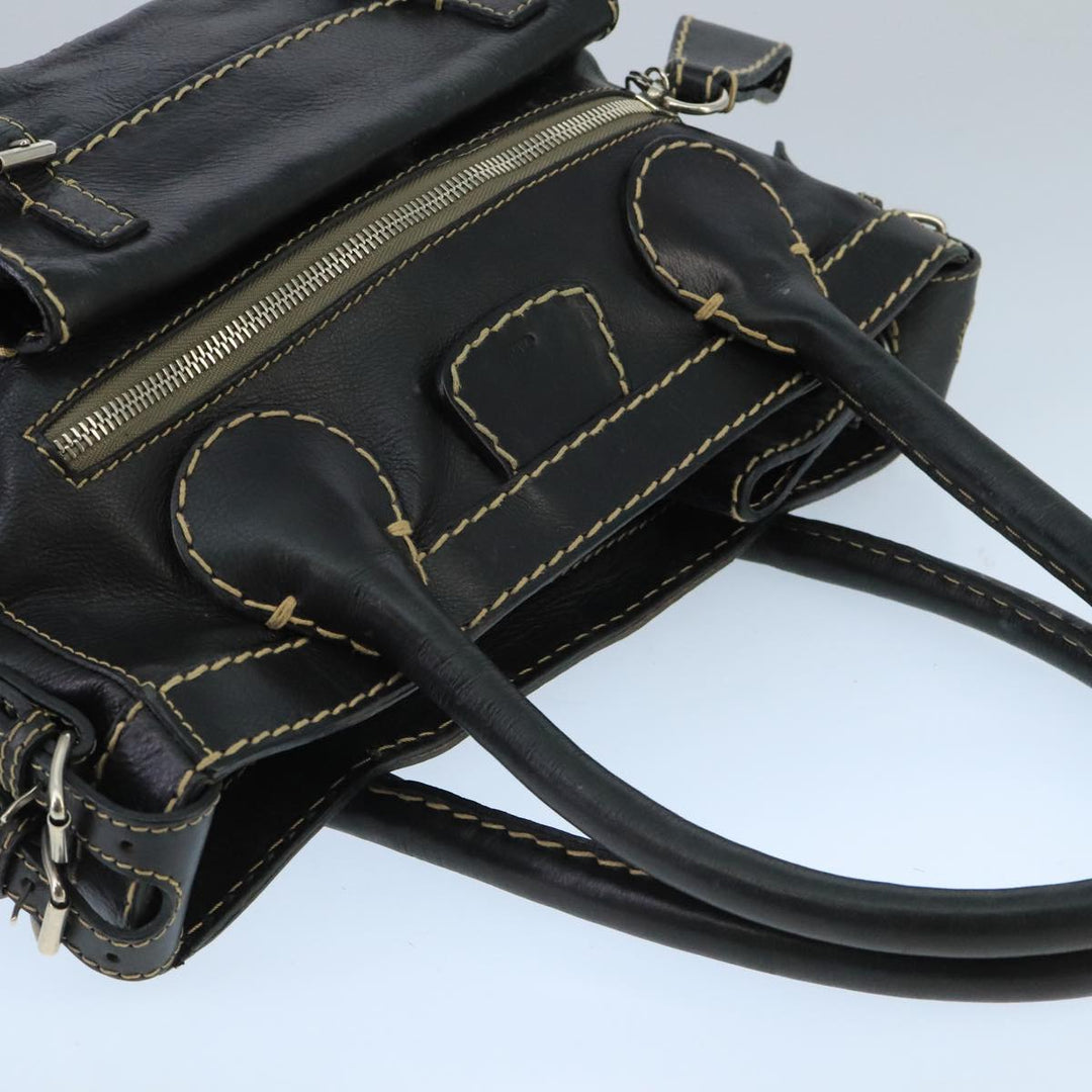 Chloe Edith Tote Bag Leather Black bs19612