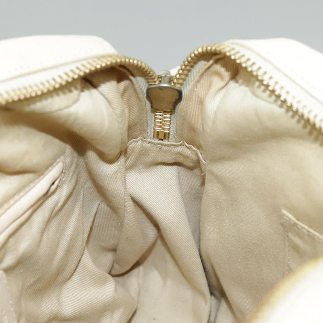 Chloe Paraty Hand Bag Leather 2way Beige Gold bs19777