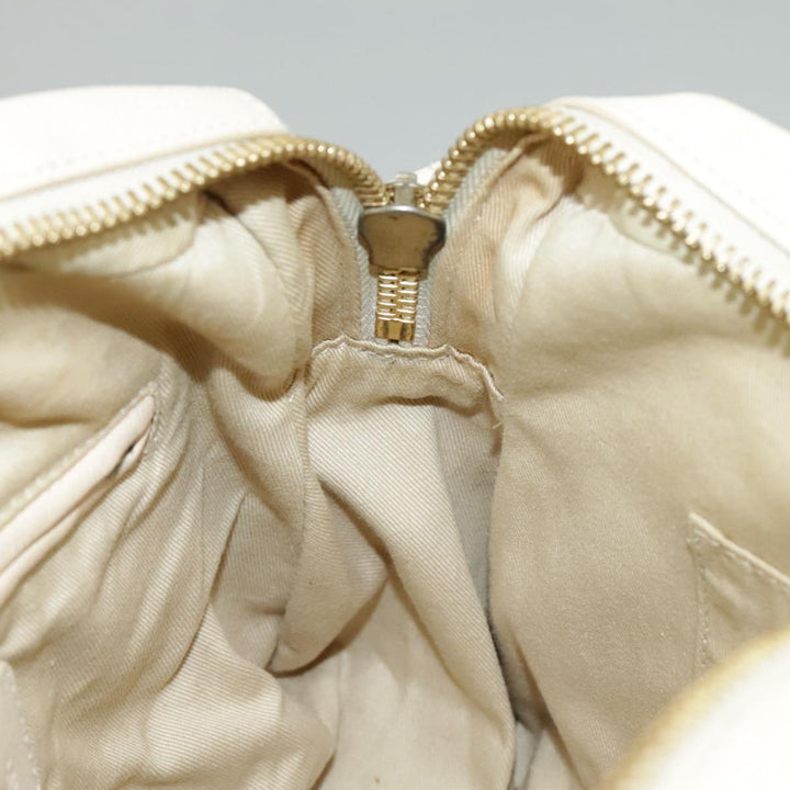 Chloe Paraty Hand Bag Leather 2way Beige Gold bs19777