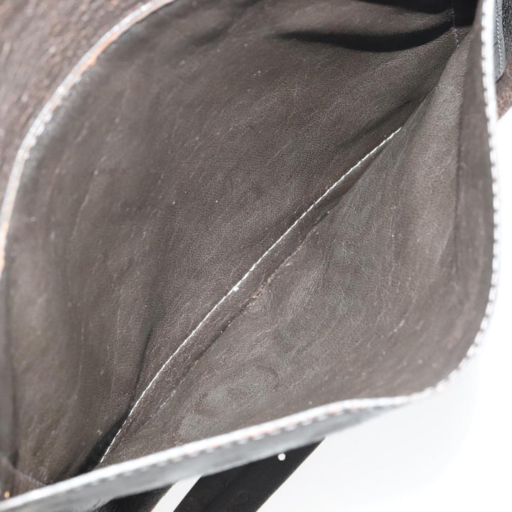 Chloe Tote Bag Leather Dark Brown Gold Silver bs19915