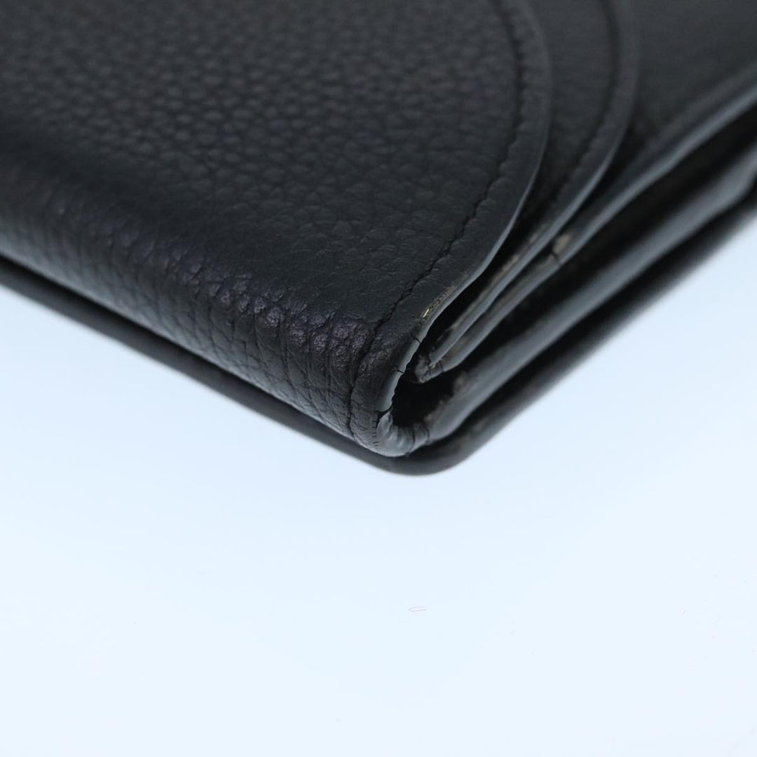 Chloe Wallet Leather Black Gold bs20082