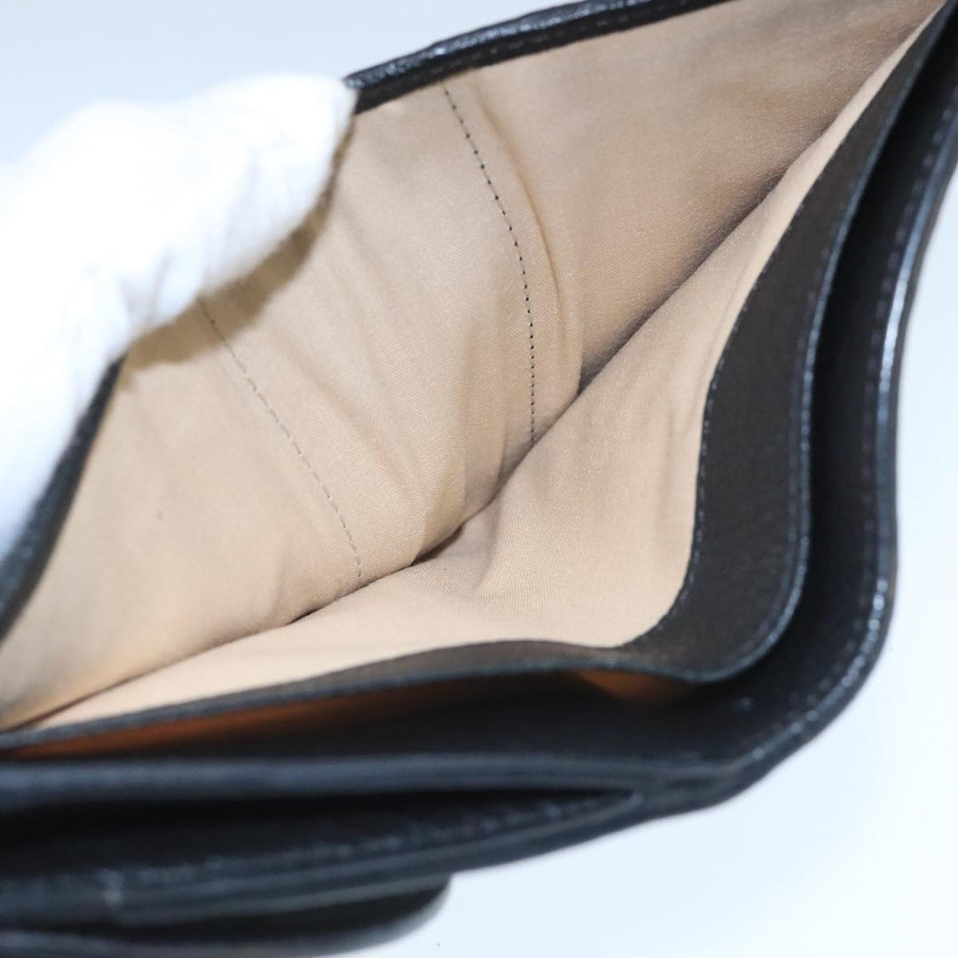 Chloe Wallet Leather Black Gold bs20082