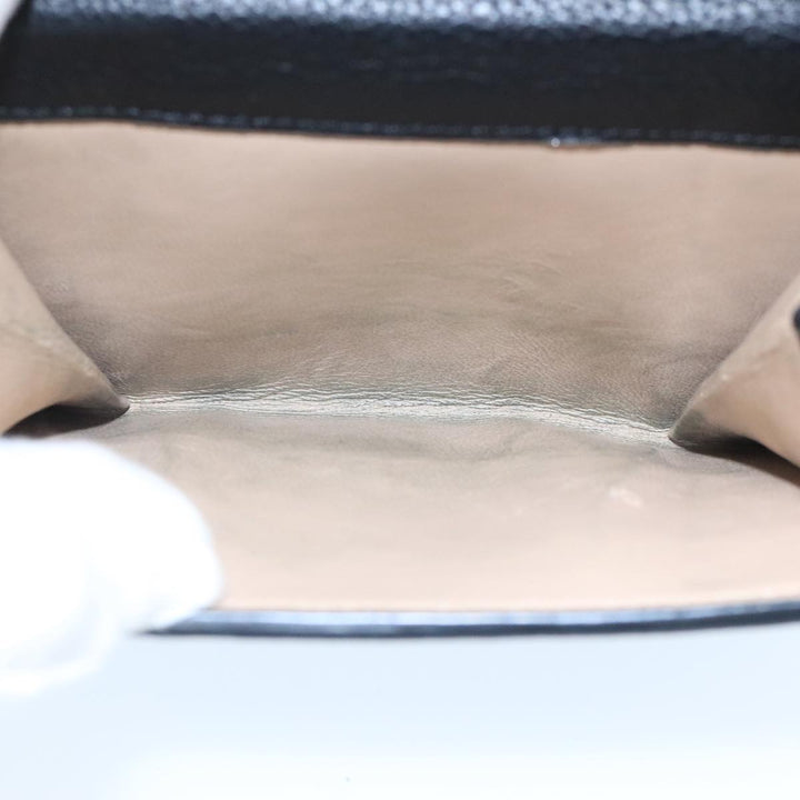 Chloe Wallet Leather Black Gold bs20082