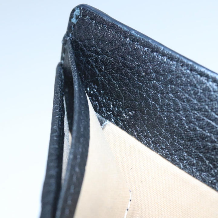 Chloe Wallet Leather Black Gold bs20082