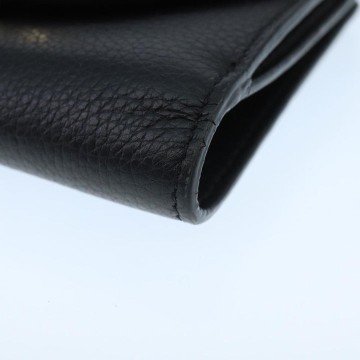 Chloe Wallet Leather Black Gold bs20082