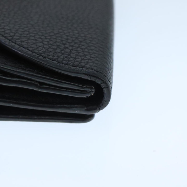 Chloe Wallet Leather Black Gold bs20082