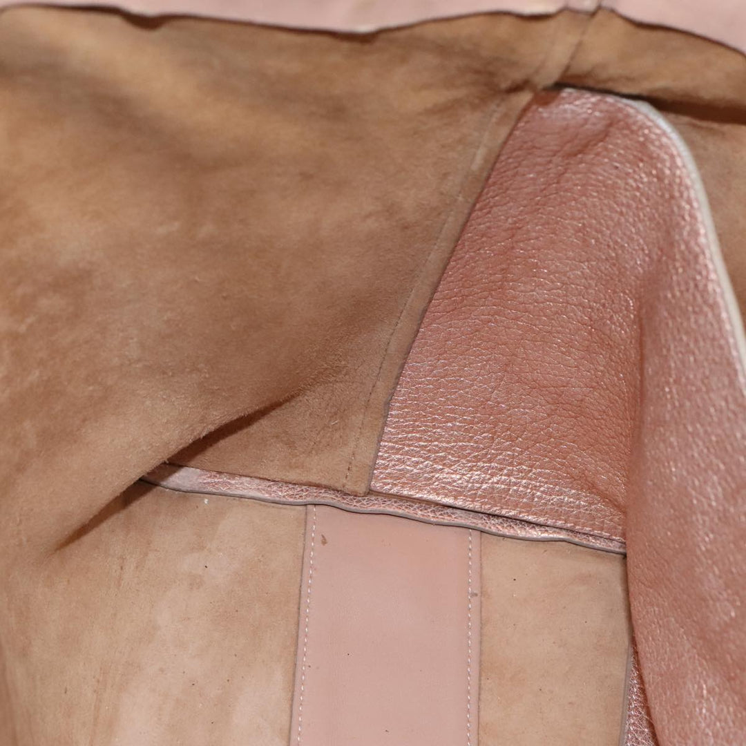 Chloe Tote Bag Leather Pink Gold bs20259
