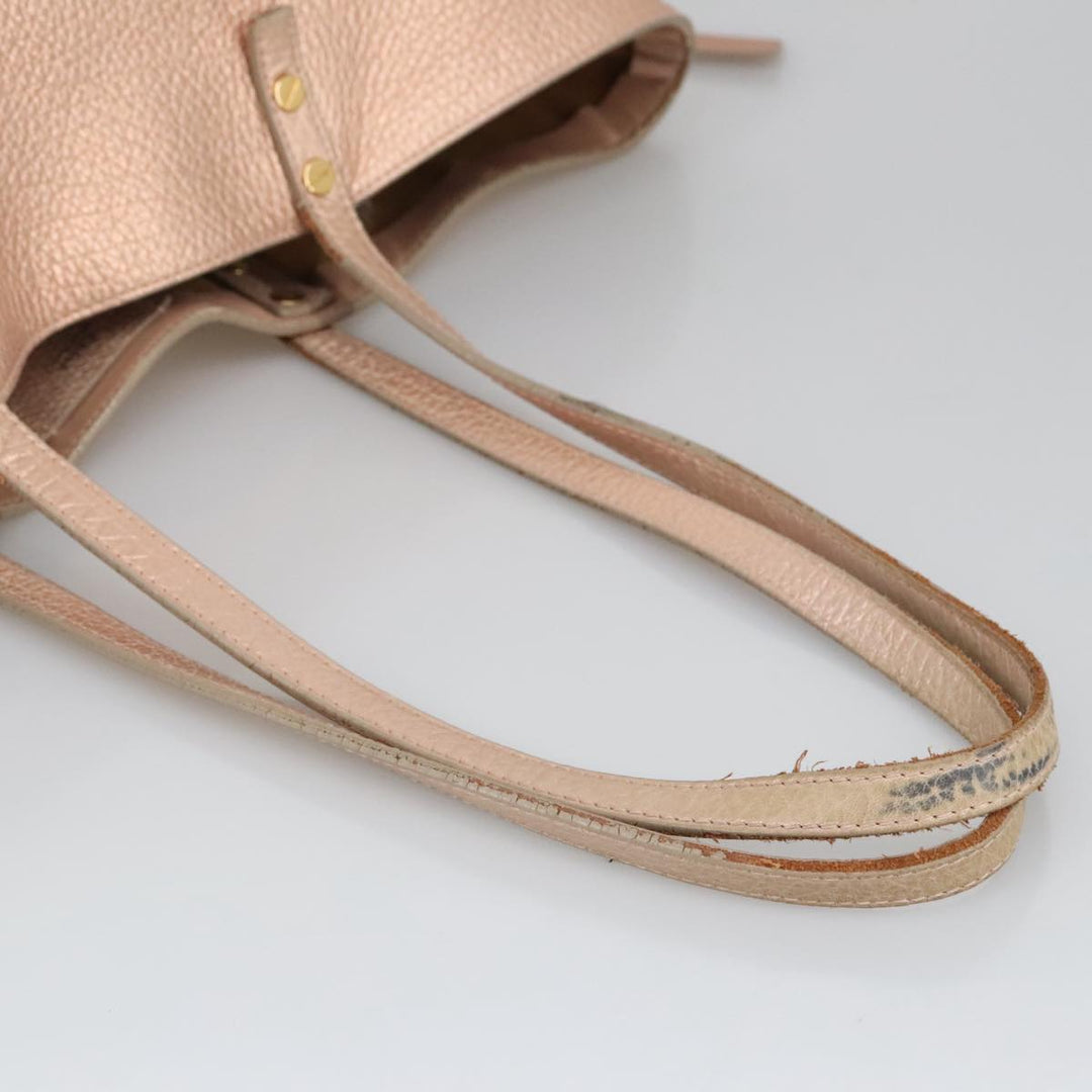 Chloe Tote Bag Leather Pink Gold bs20259