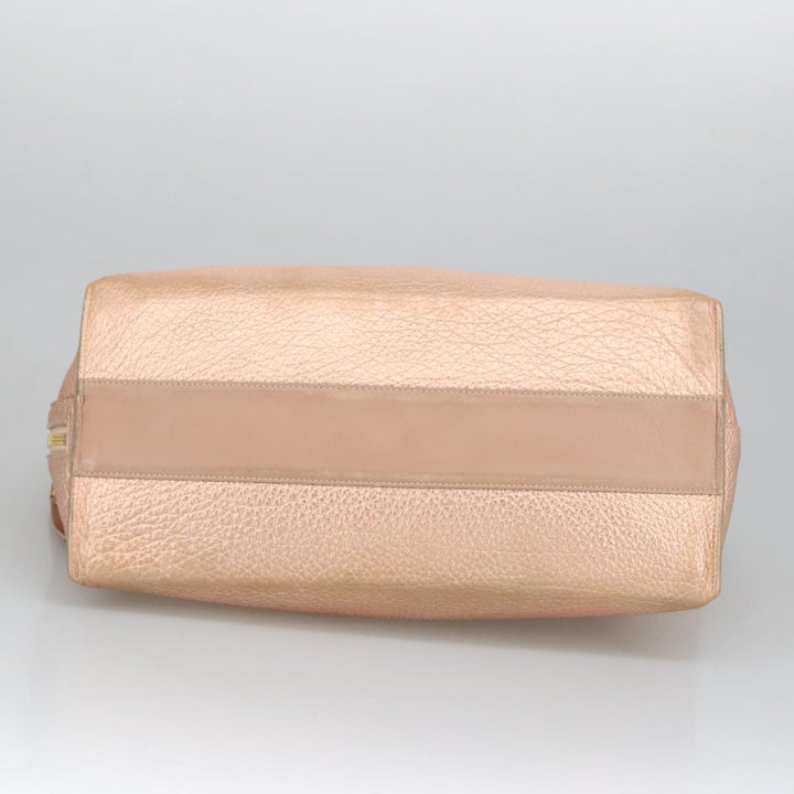 Chloe Tote Bag Leather Pink Gold bs20259