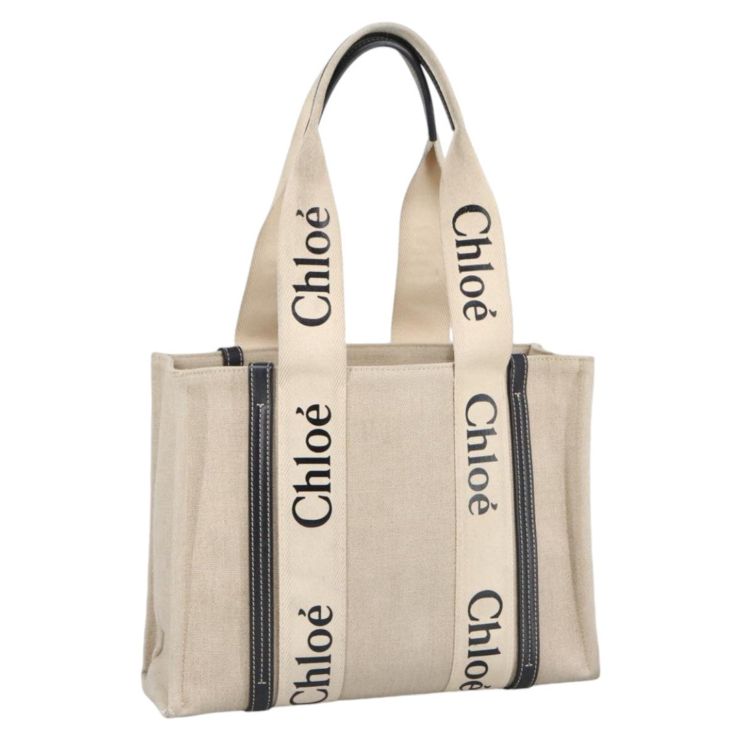 Chloe Hand Bag Canvas Beige bs20260