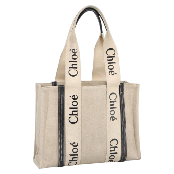 Chloe Hand Bag Canvas Beige bs20260