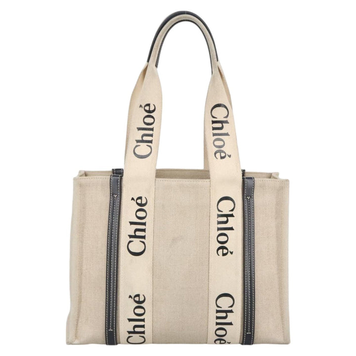 Chloe Hand Bag Canvas Beige bs20260