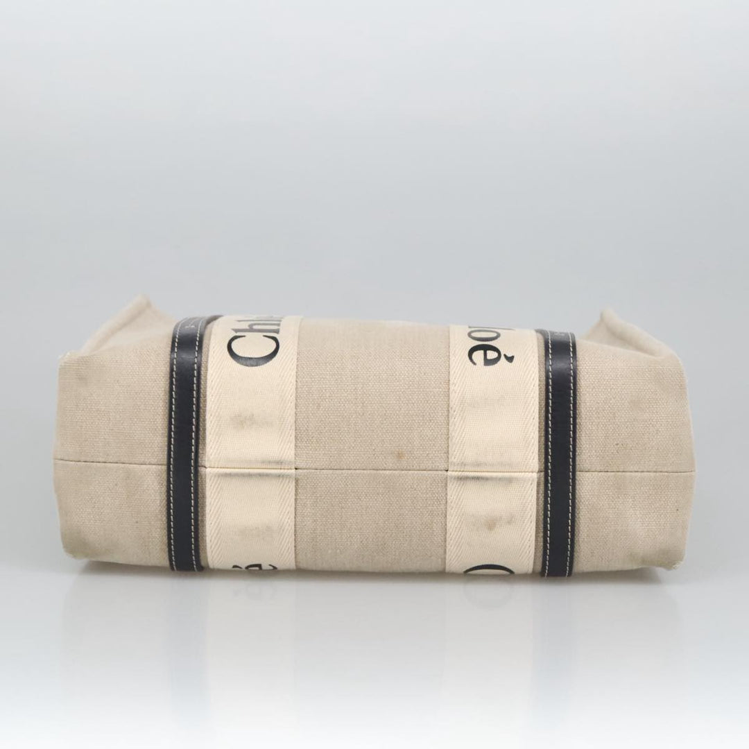 Chloe Hand Bag Canvas Beige bs20260