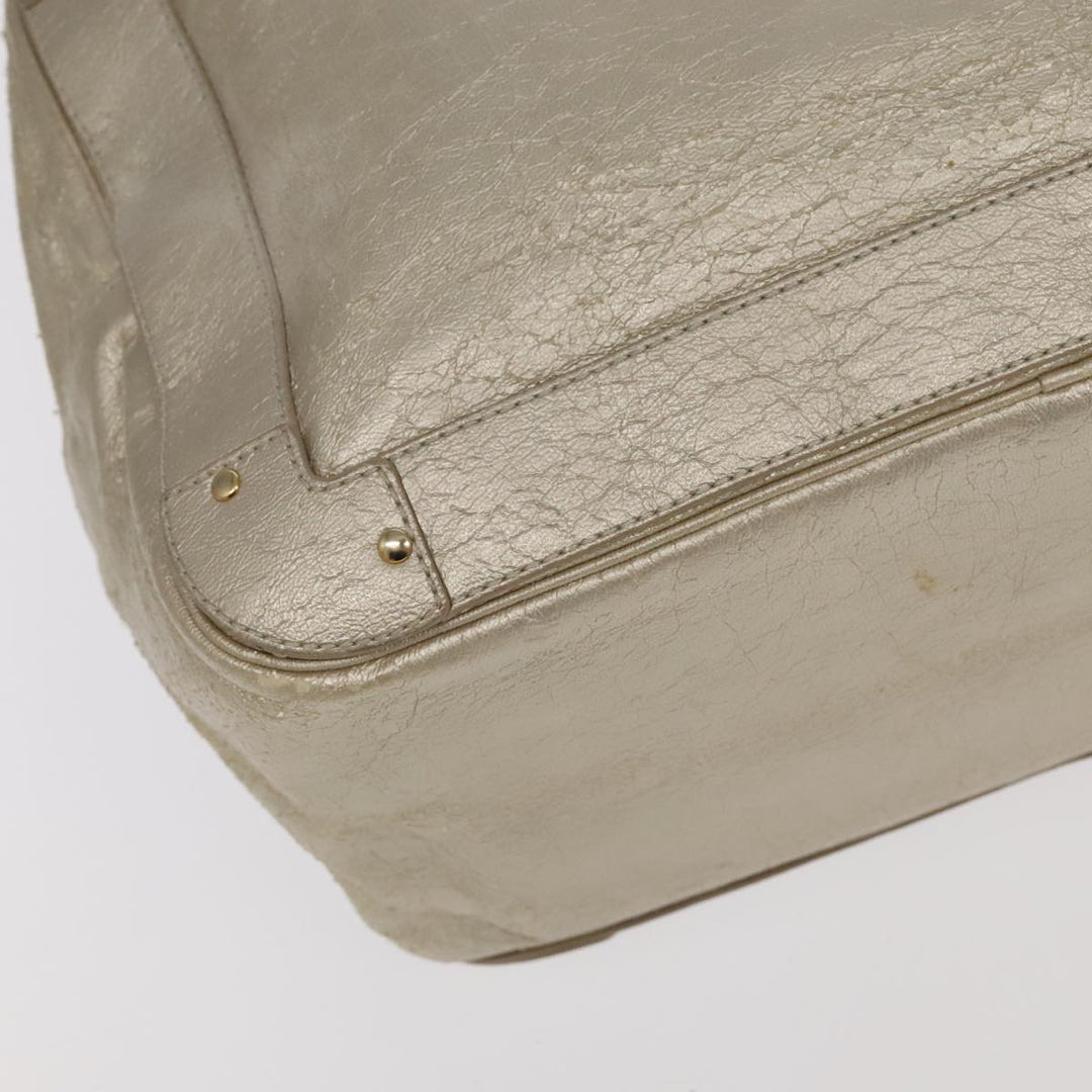 Chloe Shoulder Bag Leather Silver Gold bs20547