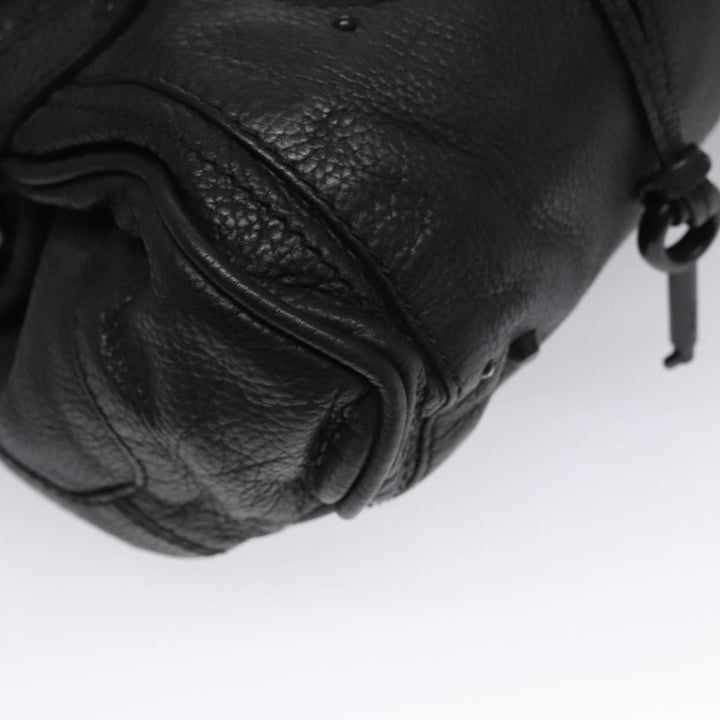 Chloe Paddington Hand Bag Leather Black Silver bs20809