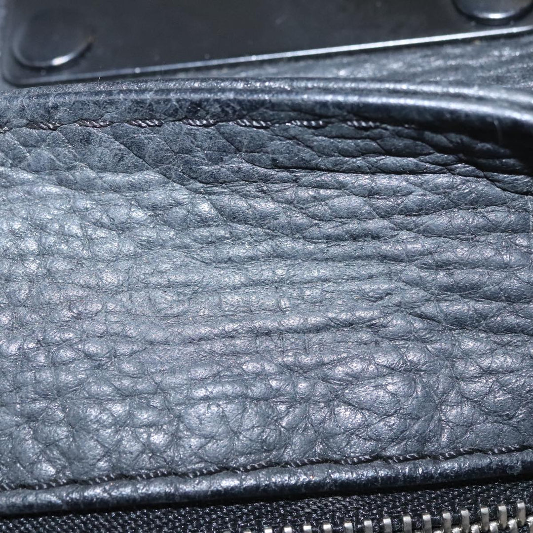 Chloe Paddington Hand Bag Leather Black Silver bs20809