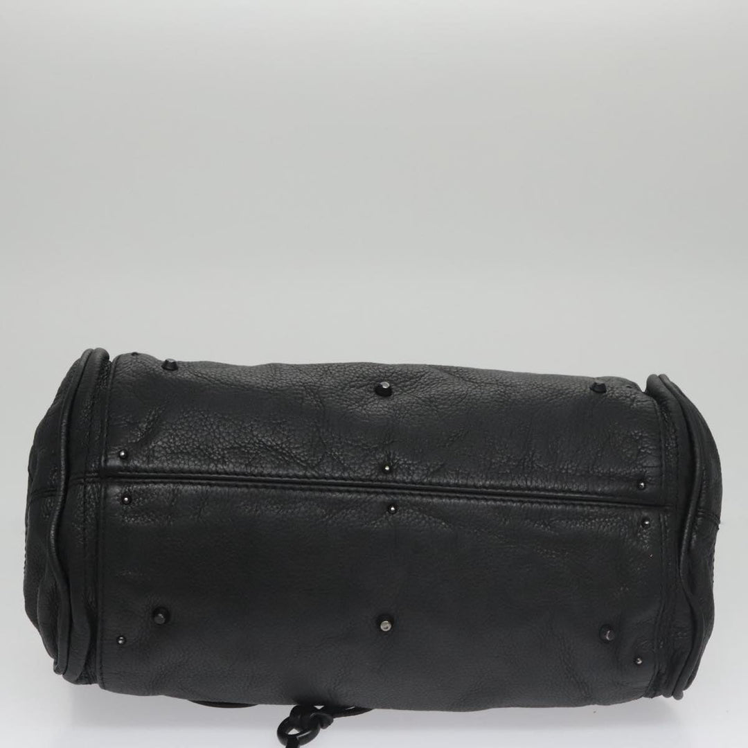 Chloe Paddington Hand Bag Leather Black Silver bs20809