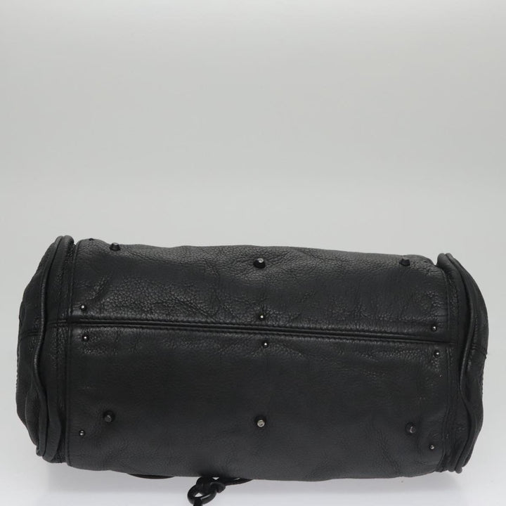 Chloe Paddington Hand Bag Leather Black Silver bs20809