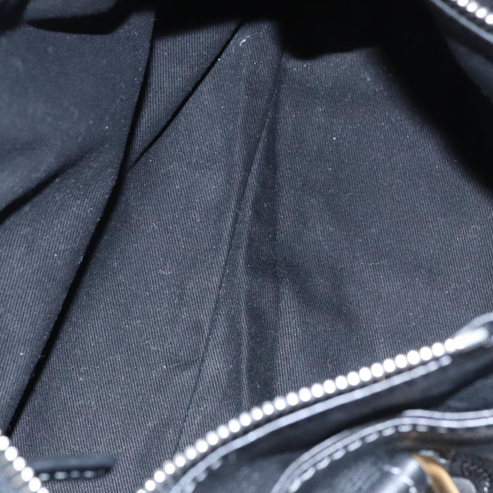 Chloe Paddington Hand Bag Leather Black Silver bs21100
