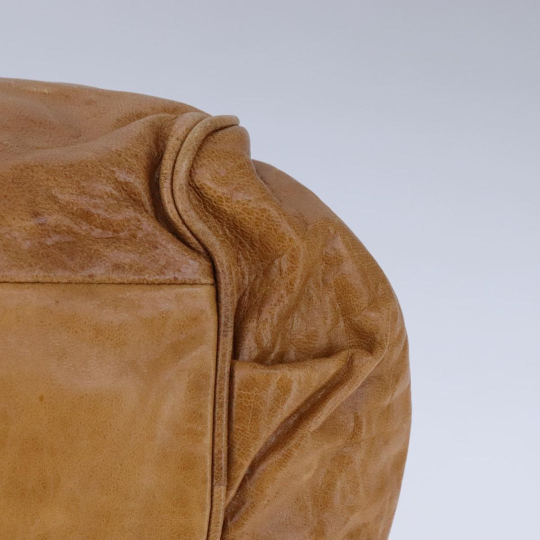 Chloe Etel Hand Bag Leather 2way Brown Gold bs21307