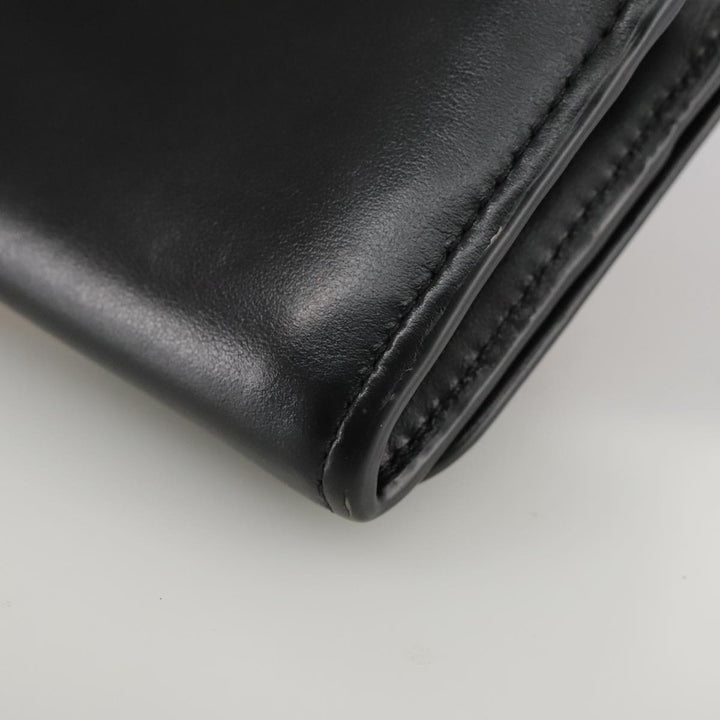 Chloe Long Wallet Leather Black bs21335