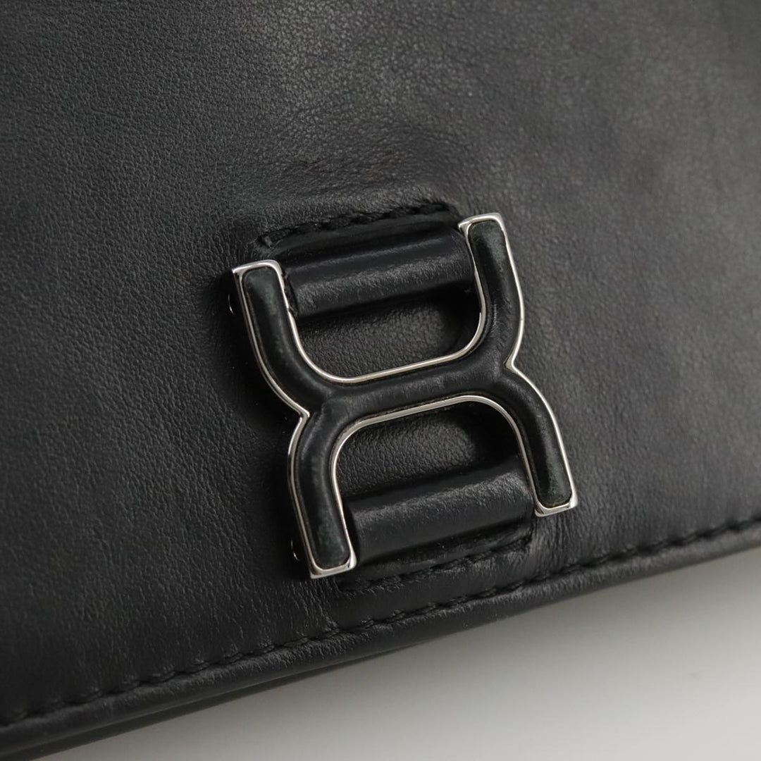 Chloe Long Wallet Leather Black bs21335