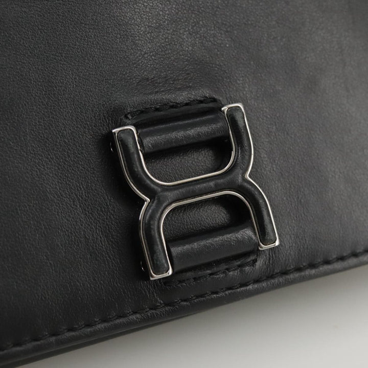 Chloe Long Wallet Leather Black bs21335