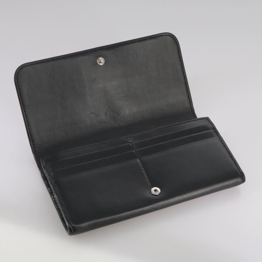 Chloe Long Wallet Leather Black bs21335