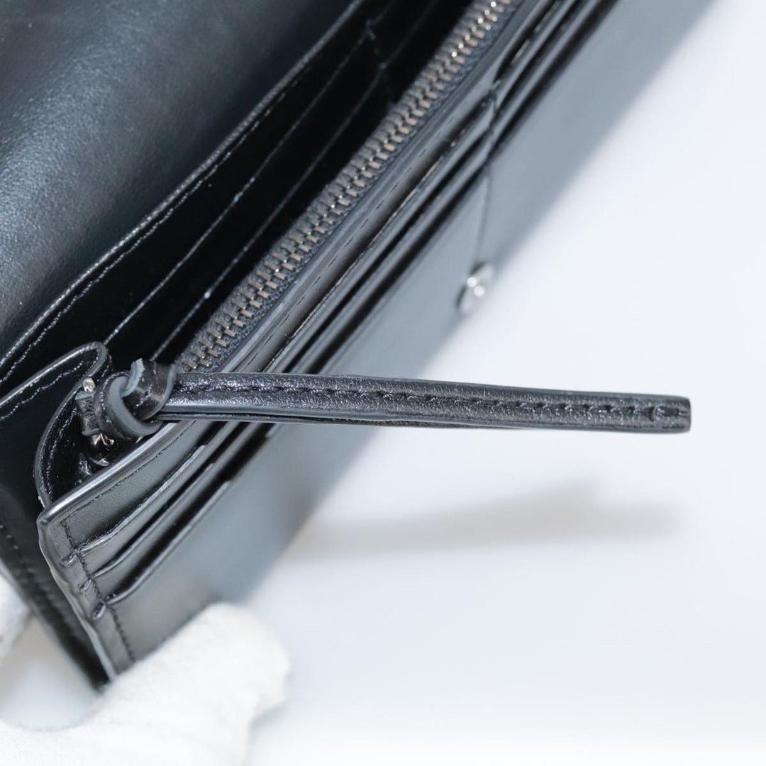 Chloe Long Wallet Leather Black bs21335