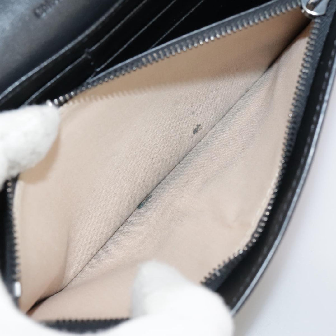 Chloe Long Wallet Leather Black bs21335