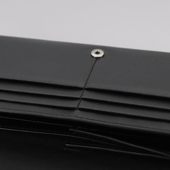 Chloe Long Wallet Leather Black bs21335
