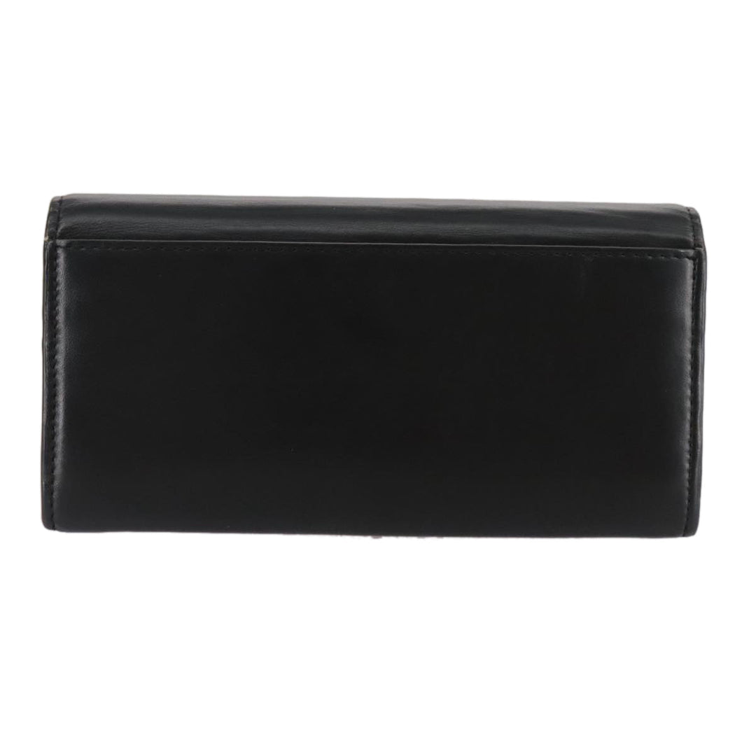 Chloe Long Wallet Leather Black bs21335