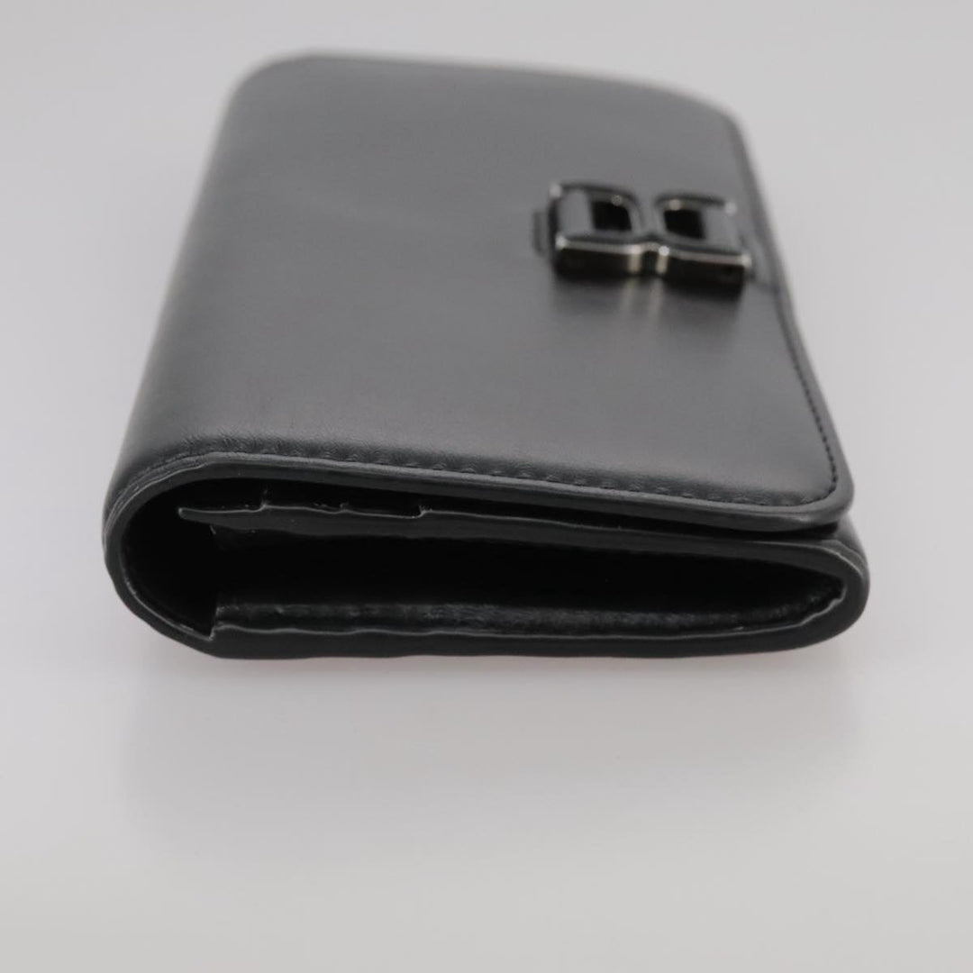 Chloe Long Wallet Leather Black bs21335