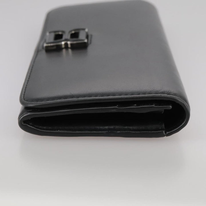 Chloe Long Wallet Leather Black bs21335