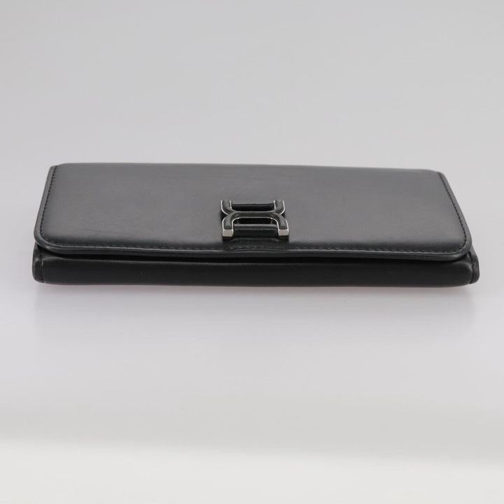 Chloe Long Wallet Leather Black bs21335