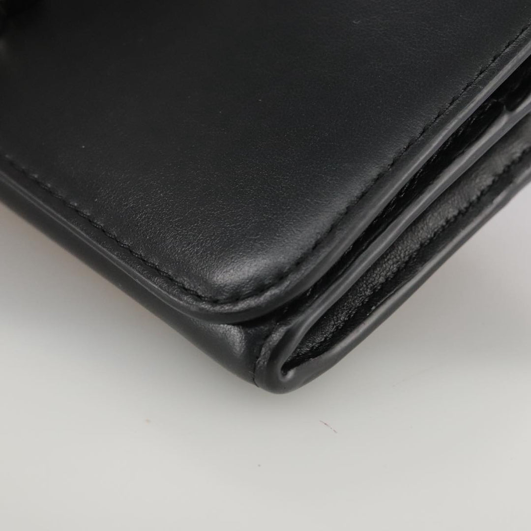 Chloe Long Wallet Leather Black bs21335