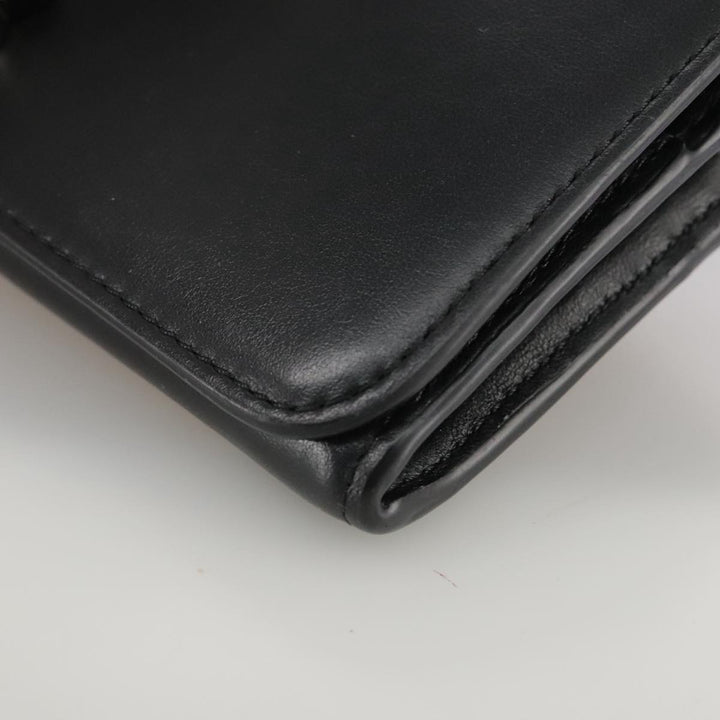 Chloe Long Wallet Leather Black bs21335