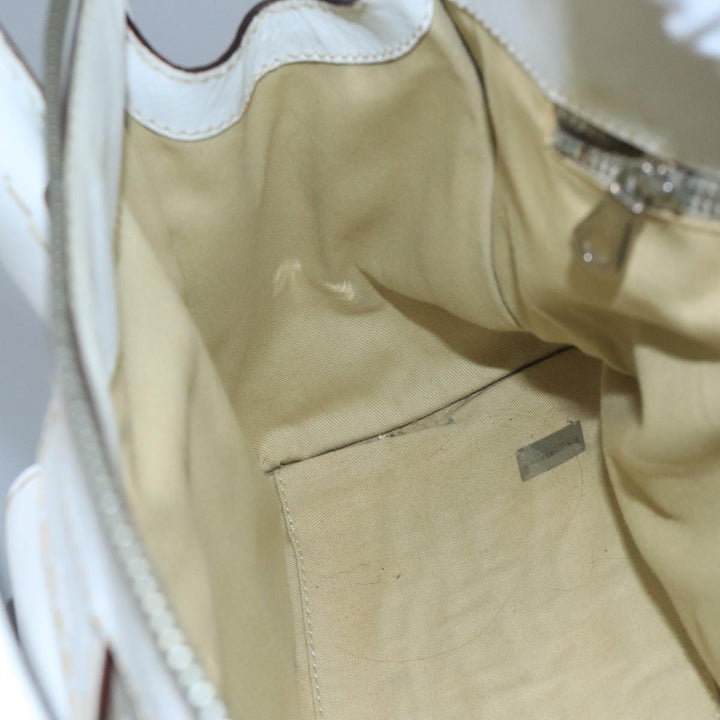 Chloe Hand Bag Leather White bs21671
