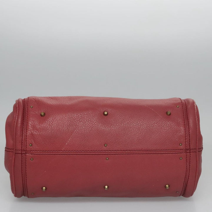 Chloe Paddington Hand Bag Leather Pink Gold Silver bs22039