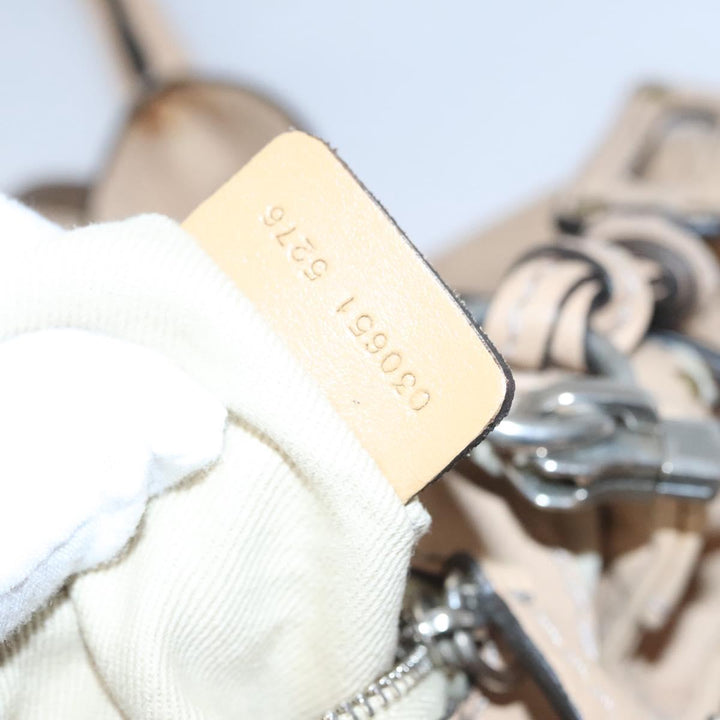 Chloe Paddington Mini Hand Bag Leather Beige Silver gold bs22040