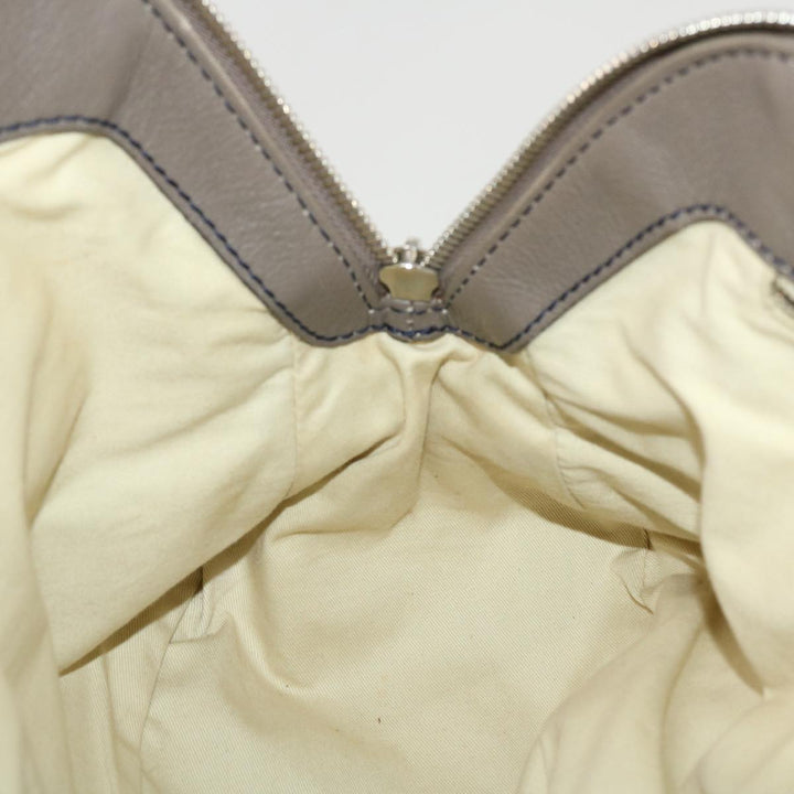 Chloe Hand Bag Leather Gray bs4101