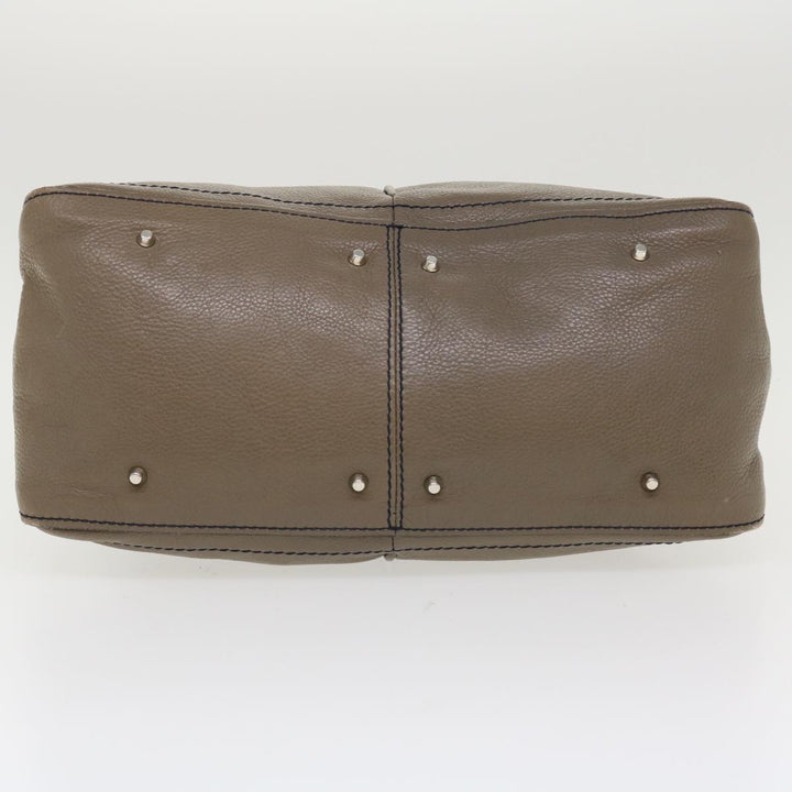 Chloe Hand Bag Leather Gray bs4101