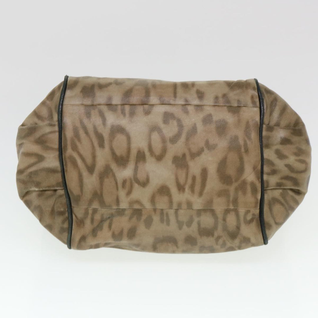 Chloe Hand Bag Leather Brown 03-11-50 bs4553