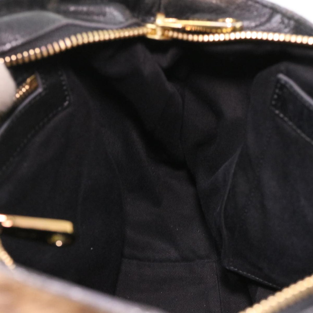 Chloe Hand Bag Leather Brown 03-11-50 bs4553