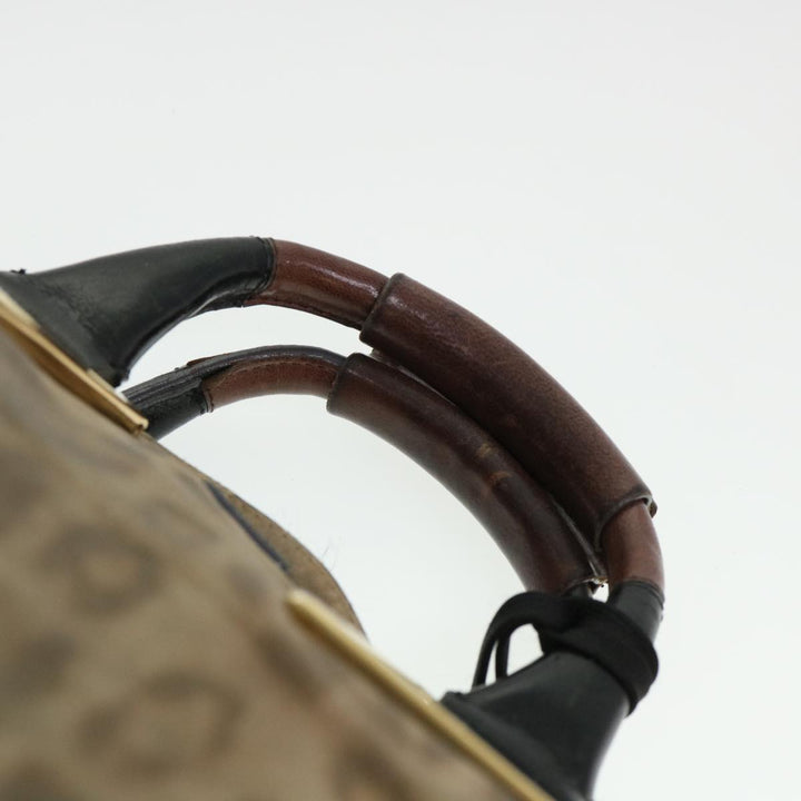 Chloe Hand Bag Leather Brown 03-11-50 bs4553